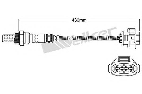 Лямбда-зонд WALKER PRODUCTS 250-24572