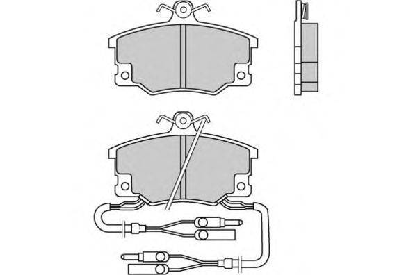 Комплект тормозных колодок, дисковый тормоз E.T.F. 12-0210