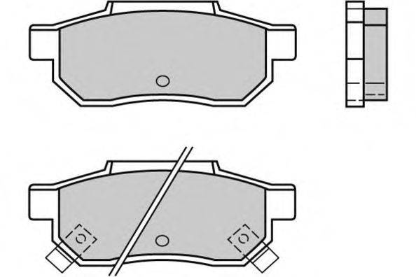 Комплект тормозных колодок, дисковый тормоз E.T.F. 21314
