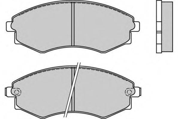 Комплект тормозных колодок, дисковый тормоз E.T.F. 21727