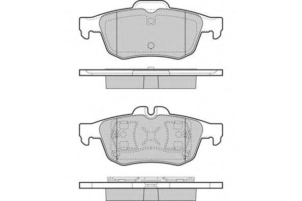 Комплект тормозных колодок, дисковый тормоз E.T.F. 121468