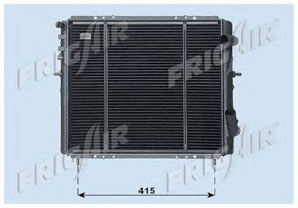 Радиатор, охлаждение двигателя FRIGAIR 0109.2059