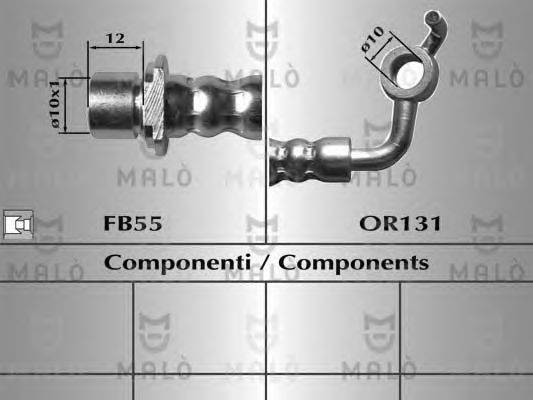 Тормозной шланг MALÒ 80142