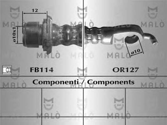 Тормозной шланг MALÒ 80706