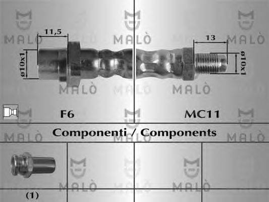 Тормозной шланг MALÒ 80726