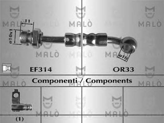 Тормозной шланг MALÒ 80774