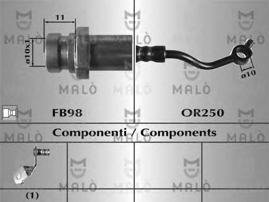 Тормозной шланг MALÒ 80914