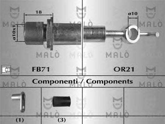 Тормозной шланг MALÒ 80954