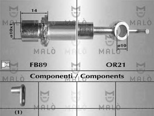 Тормозной шланг MALÒ 80960