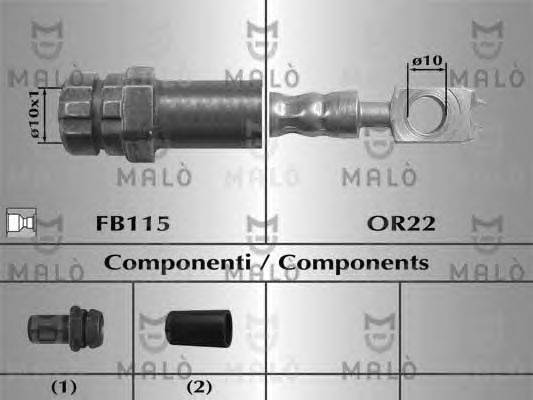 Тормозной шланг MALÒ 81066
