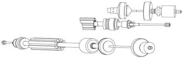Трос, управление сцеплением CEF RT01181