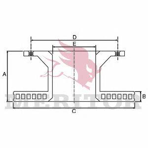 Тормозной диск MERITOR MBR1588