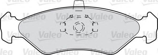 Комплект тормозных колодок, дисковый тормоз VALEO 540447