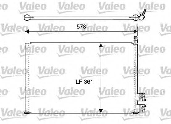 Конденсатор, кондиционер VALEO 814083