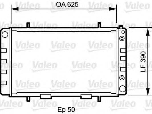 Радиатор, охлаждение двигателя VALEO 735052