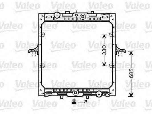 Радиатор, охлаждение двигателя VALEO 732554