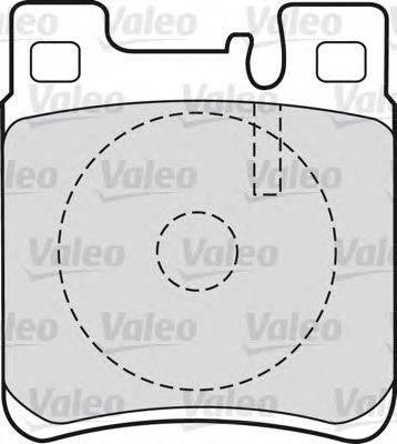 Комплект тормозных колодок, дисковый тормоз VALEO 551727