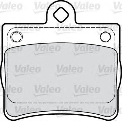Комплект тормозных колодок, дисковый тормоз VALEO 598763