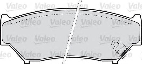Комплект тормозных колодок, дисковый тормоз VALEO 23040