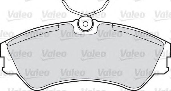 Комплект тормозных колодок, дисковый тормоз VALEO 540562