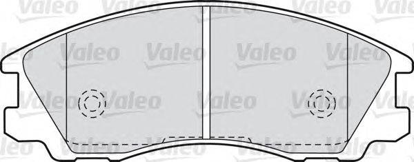 Комплект тормозных колодок, дисковый тормоз VALEO 20789
