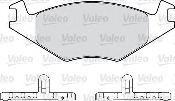 Комплект тормозных колодок, дисковый тормоз VALEO 20889