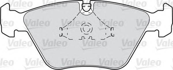 Комплект тормозных колодок, дисковый тормоз VALEO 598440