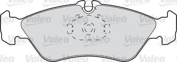 Комплект тормозных колодок, дисковый тормоз VALEO 540794