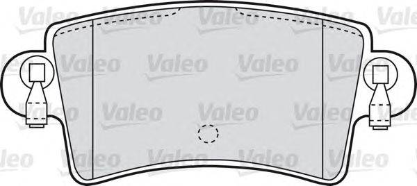 Комплект тормозных колодок, дисковый тормоз VALEO 598538