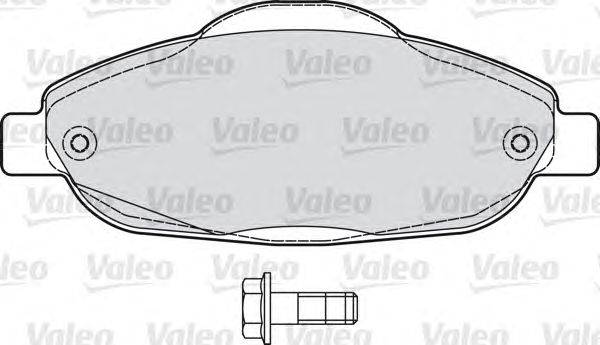 Комплект тормозных колодок, дисковый тормоз VALEO 598927