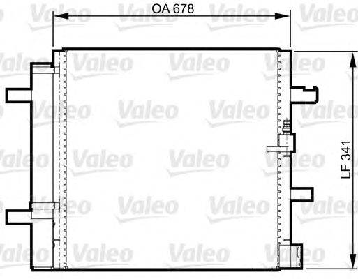 Конденсатор, кондиционер VALEO 814370