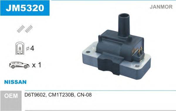Катушка зажигания JANMOR JM5320