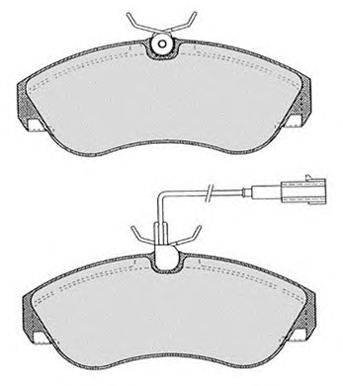 Комплект тормозных колодок, дисковый тормоз RAICAM 16181