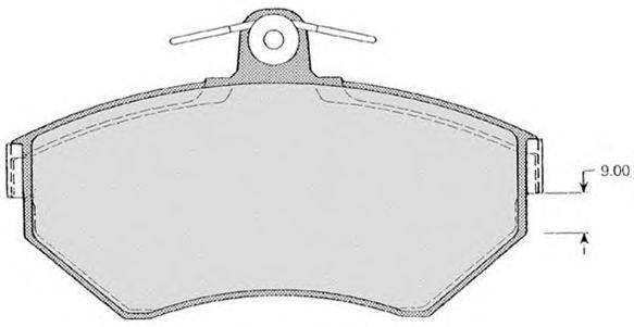 Комплект тормозных колодок, дисковый тормоз CIFAM 2202151