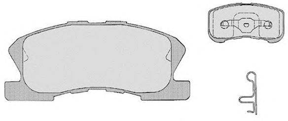 Комплект тормозных колодок, дисковый тормоз RAICAM 23498