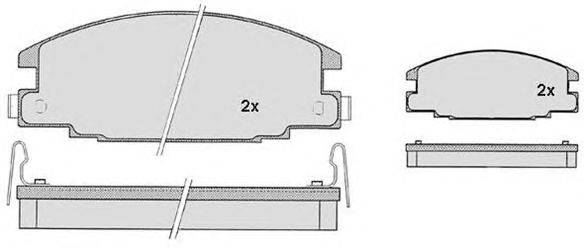 Комплект тормозных колодок, дисковый тормоз RAICAM 17550