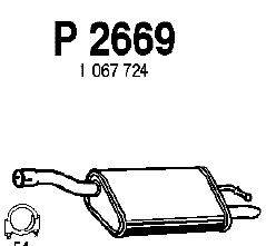 Глушитель выхлопных газов конечный FENNO P2669