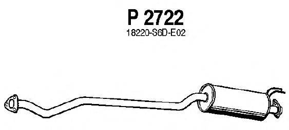 Средний глушитель выхлопных газов FENNO P2722