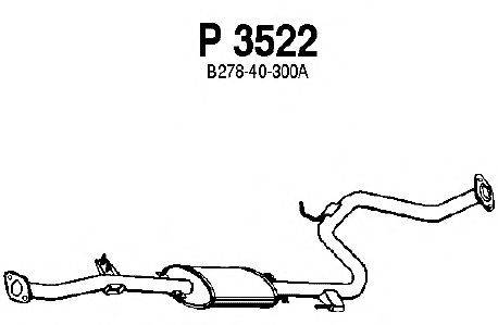 Средний глушитель выхлопных газов FENNO P3522