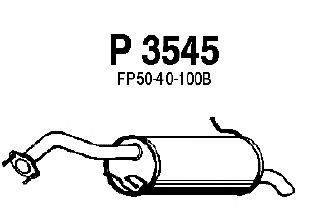 Глушитель выхлопных газов конечный FENNO P3545
