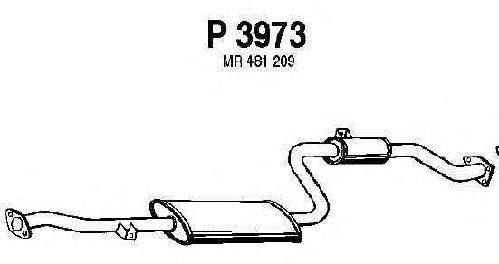 Средний глушитель выхлопных газов FENNO P3973