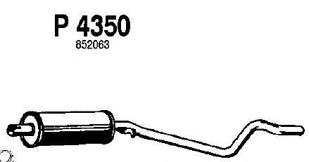 Средний глушитель выхлопных газов MTS 52180