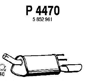 Глушитель выхлопных газов конечный FENNO P4470