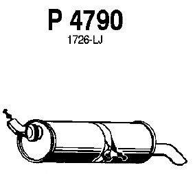 Глушитель выхлопных газов конечный FENNO P4790