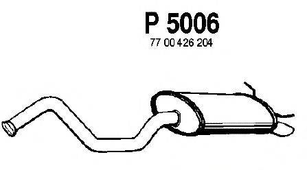 Глушитель выхлопных газов конечный FENNO P5006