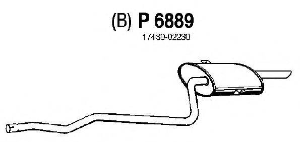 Глушитель выхлопных газов конечный FENNO 6889