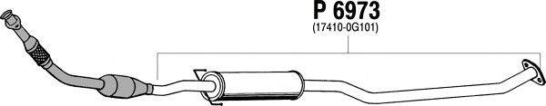 Средний глушитель выхлопных газов FENNO P6973