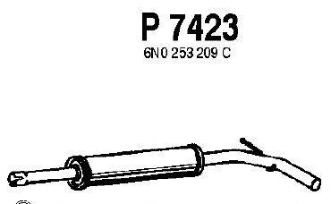 Средний глушитель выхлопных газов FENNO P7423