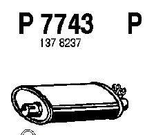 Глушитель выхлопных газов конечный FENNO P7743