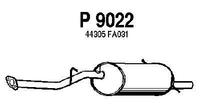 Глушитель выхлопных газов конечный FENNO P9022